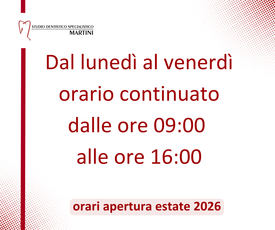 Orari estivi 2026: sempre aperto dal lunedì al venerdì dalle 9.00 alle 16.00